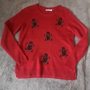 Small Red Gingerbread Man Christmas Sweater Reitmans